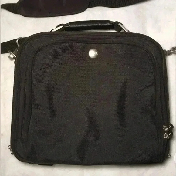 Dell Laptop Computer Bag 15X13X5 Padded Shoulder Strap Carry On Travel - Picture 1 of 16